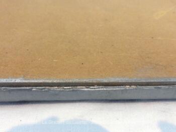 Ancien miroir avec encadrement plâtre patiné argent – Image 10