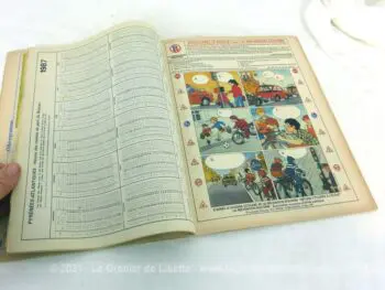 Almanach des PTT pour l' année 1987 avec feuillets complémentaires.