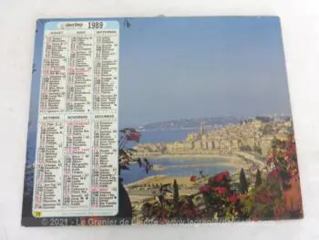 Almanach des PTT pour l' année 1989 avec feuillets complémentaires.