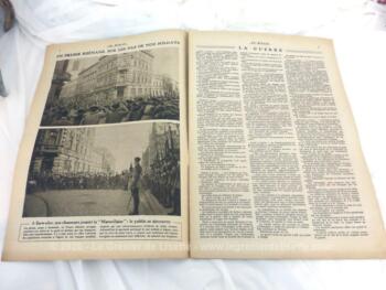 Ancienne revue "Le Miroir" du 23 février 1919. Sur 16 pages dédiées aux perspectives et avenir de certains pays à la fin de l'armistice française de la guerre 14-18.