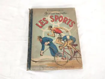 Ancien livre écrit par E. Delucinge "Je veux connaitre... Les Sports" aux Editions Dardelet et Cie - avec des illustrations de R. Michaud, datant de 1946.