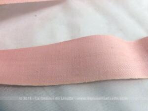 Ancien ruban extra-fort couleur rose pastel