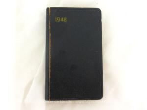 Ancien petit agenda de poche belge pour l’année 1948