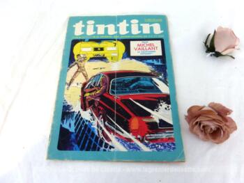Ancien journal Tintin du 26 octobre 1972 correspondant au numéro 1252 de la 24° année, avec dans ce numéro un nouvel épisode de Michel Vaillant