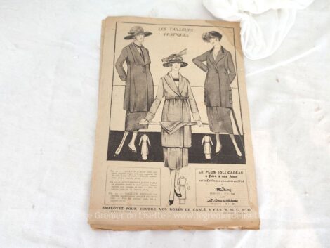 Ancienne revue "La Revue de Madame", dont voici le numéro daté d'avril 1919 parfait pour découvrir la mode du début des années 20.