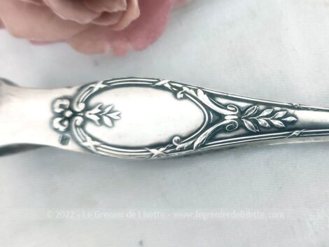 Ancienne pince à sucre en métal argenté aux extrémités décorées de pattes avec des griffes Très décorative et originale.