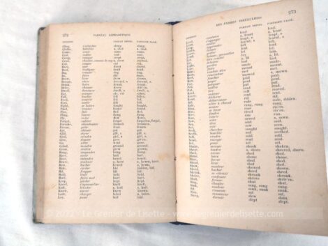 Avec plus de 135 ans, voici un livre daté de 1887 au titre de " Nouvelle Grammaire Anglaise et précédée d'un traité de Prononciation" par Emile Arnoulin.