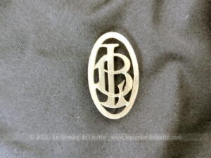 Monogramme initiales LB métal à incruster