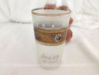 Verre de Bohème Souvenir de N.D. du Haut – Image 2