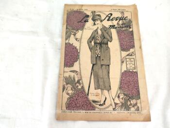 Ancienne revue "La Revue de Madame", dont voici le numéro 24 daté du 20 mars 1919 parfait pour découvrir la mode du début des années 20.
