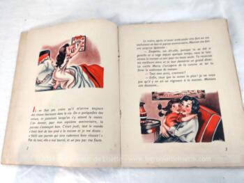 Voici un ancien livre "Zoupette Maitresse de Maison" datant de 1955 avec des illustrations de Marie-José Maury. Nostalgique et vintage.