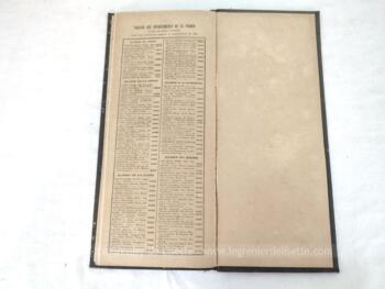 Voici un très ancien et grand agenda de bureau utilisé par une boucherie de 14.5 x 34.5 x 1 cm pour l'année 1897 avec certaines pages annotées à la main. UNIQUE !