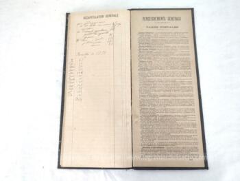 Voici un très ancien et grand agenda de bureau utilisé par une boucherie de 14.5 x 34.5 x 1 cm pour l'année 1897 avec certaines pages annotées à la main. UNIQUE !