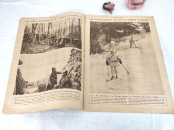 Ancienne revue "Le Miroir" du 24 mars 1918 sur 16 pages dédiées à la guerre, avec des photos touchantes d'époque sur les évènements marquants de la semaine.