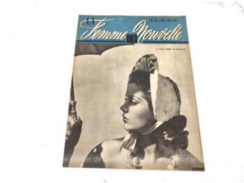 Voici la revue La Femme Nouvelle, le numéro 30 daté du 6 mai 1946 sur 16 pages avec des dessins et photos de superbes robes et ainsi que les visages des stars de l'époque....  vraiment vintage !