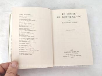 Voici en six volumes de 11 x 16 x 2.5, l'histoire complète du Comte de Monté-Cristo d'Alexandre Dumas dans une édition de 1955 dont chaque livre a sa propre couverture amovible.