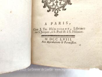 Vieux de plus de 265 ans, voici le livre 