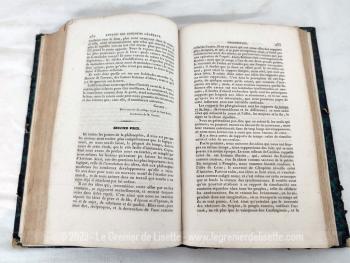 Voici un livre portant sur le tranche le nom de "Recueil de Philosophie" et sur la première page de garde le titre de " Annales de des Concours Généraux" et daté de 1828.