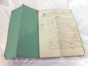 Acte notarié Vente du 6 avril 1856