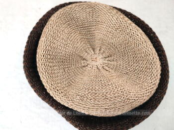 Beau chapeau sisal dégradé marron – Image 8
