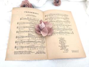 Ancienne partition « Frédérica » de Charles Trenet