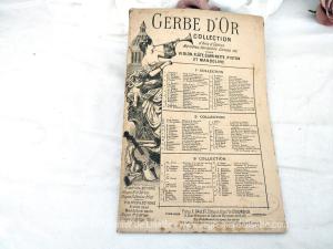 Ancien livret partition Gerbe d’Or Collection Airs Opéras et Mélodies