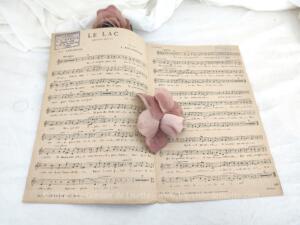 Ancienne partition « Le Lac » poème de Lamartine mis en musique