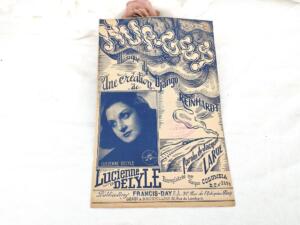 Ancienne partition « Nuages » de Lucienne  Delyle