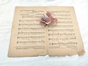 Ancienne partition “J’ai toujours cru qu’un baiser…” extrait opérette Paganini