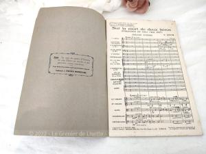 Partition orchestre “Sur la Mort de Deux Héros Nungesser et Coli” de V. Dyck