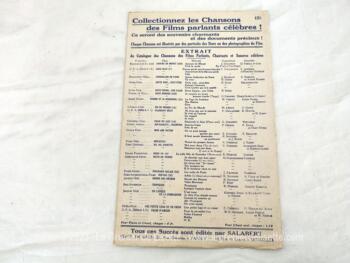 Ancienne partition "C'est suffisant pour des Amants", chanson n°1,  slow-fox du film "Princesse à vos ordres" mise en scène de P. Pfeifffer, création Garat et Lilian Harvey, paroles de Jean Boyer,  musique de W.R. Heymann. Copyright de 1931. Editions Salabert .