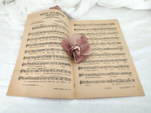 Ancienne partition « Rêve d’Amour » de Franck Liszt