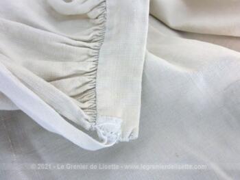 Ancien tablier de cuisinière fait main drap de lin – Image 3