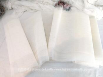 Coupon tissus tulle écru – Image 3