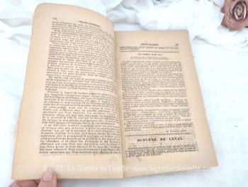 Voici un reliure faite à la main comprenant toutes les éditions du journal  "Semaine Religieuse"  du Diocèse de Laval de Janvier à Avril 1896, journal publié tous les samedis ! Etonnant et remarquable !