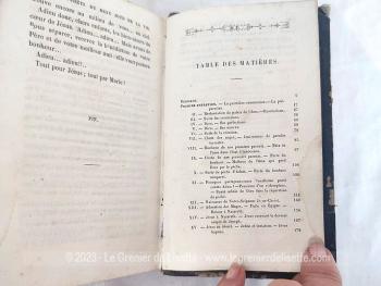 Ancien livre religieux "Les Apprêts du Beau Jour de le Vie" par Abbé Fliche  daté de 1858 sur la préparation des enfants à la 1ere Communion.
