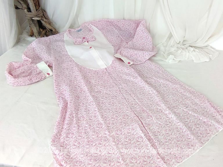 Long déshabillé ou chemise de nuit grand décolleté marque Habella - Le