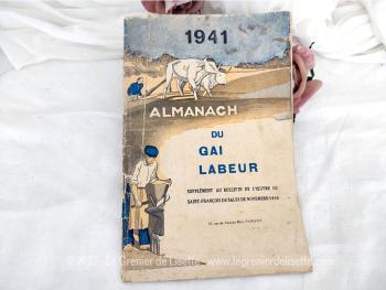 Ancien Almanach du Gai Labeur pour l'année 1941, supplément au bulletin de l’œuvre de Saint François de Salles de Novembre 1940 .