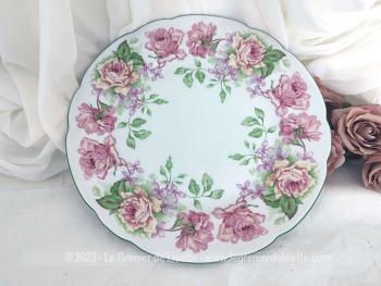 Superbe assiette plate décorative et de collection de 27 cm de diamètre estampillée 