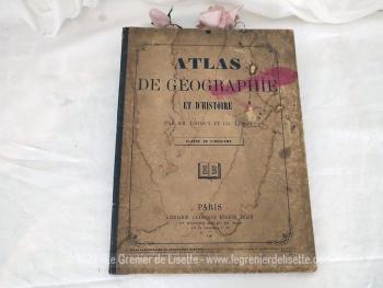 Rare, voici un ancien atlas scolaire c'est 