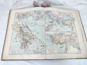 Ancien Atlas de Géographie et Histoire par Drioux de 1887