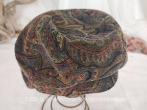 RESERVE – Chapeau casquette béret vintage velours Made in England