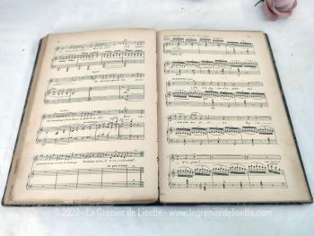 Duo grands livres de partitions d'opéras de 1892 avec 