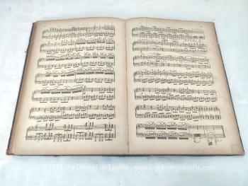 Duo grands livres de partitions d'opéras de 1892 avec 