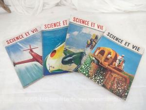 Lot de 4 revues Sciences et Vie de 1947