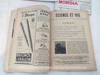 Voici 4 revues de Sciences et Vie correspondant au mois de mai, aout, septembre et octobre 1947, pour savoir tout ce qui s'est passé dans le monde ces mois là. Très instructif.