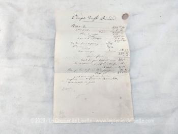 Ancienne petite lettre pli du 11 novembre 1849