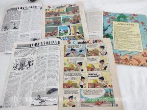 Trio d’anciens journaux “Spirou” datant de 1975 et 1976
