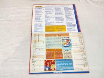 Voici un almanach des PTT pour l' année 1998 et ses 12 feuillets .