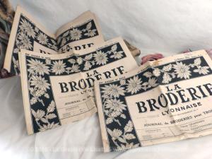 Lot de 3 revues La Broderie Lyonnaise Années 50 et 60